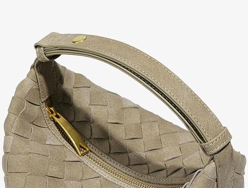 مترهل الجلد المدبوغ المنسوجة المتشرد حقائب النساء لطيف تحت الإبط حقيبة كتف الهلال Crossbody المحافظ السفر الحقائب حقيبة يد 2025 in Kuwait