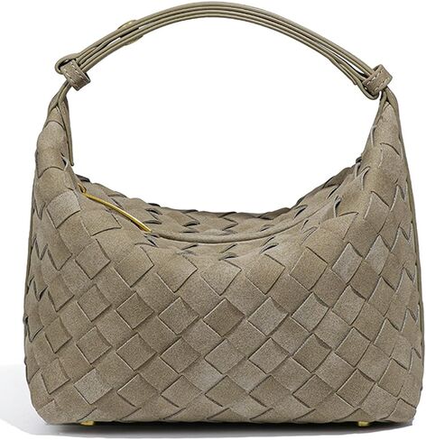مترهل الجلد المدبوغ المنسوجة المتشرد حقائب النساء لطيف تحت الإبط حقيبة كتف الهلال Crossbody المحافظ السفر الحقائب حقيبة يد 2025 in Kuwait