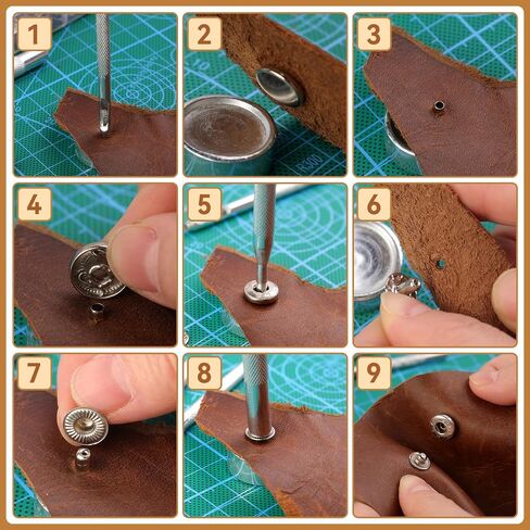 Leather Crafting Tools Leather Working Kit Leather Tool Kit Leather Working Tool Kit with Leather Prong Punch, Leather Hammer, Stitching Groover, Leather Skiver for Leather Making Projects in Saudi Arabia