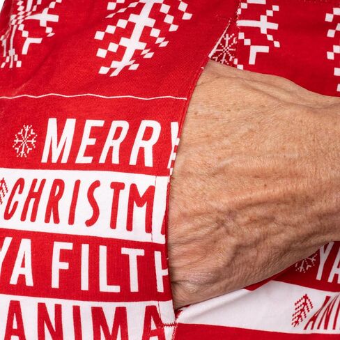 Ya Filthy Animal Merry Christmas Adult Sleep Lounge Pants - Festive Unisex Pajama Bottoms in Saudi Arabia