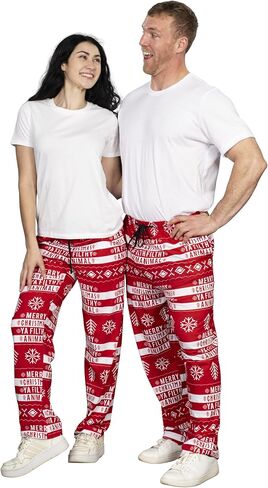 Ya Filthy Animal Merry Christmas Adult Sleep Lounge Pants - Festive Unisex Pajama Bottoms in Saudi Arabia