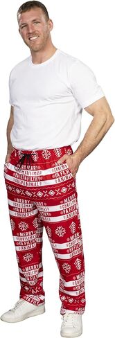 Ya Filthy Animal Merry Christmas Adult Sleep Lounge Pants - Festive Unisex Pajama Bottoms in Saudi Arabia