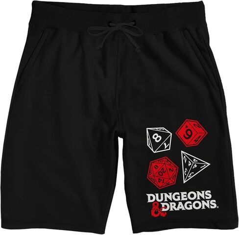 شورت بيجامة رجالي للنوم باللون الأسود سريع الانعطاف D20 Dice من Dungeons & Dragons in Saudi Arabia
