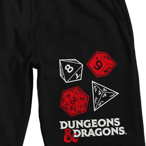 شورت بيجامة رجالي للنوم باللون الأسود سريع الانعطاف D20 Dice من Dungeons & Dragons in Saudi Arabia