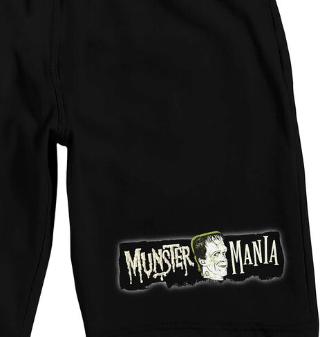 شورت بيجامة للنوم باللون الأسود للرجال من Bioworld The Munsters Munster Mania in Saudi Arabia