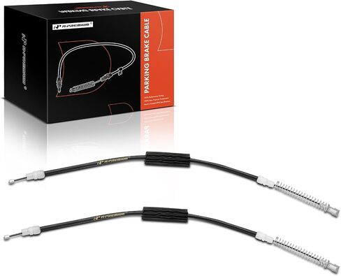 A-Premium Rear Driver and Passenger Side Parking Brake Cable Assembly Compatible with Cadillac Models: SRX 2004-2009, STS 2005-2011, 2-PC Set - Replace# 25764260, 20772270 in Saudi Arabia