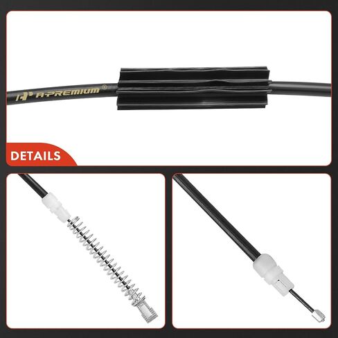 A-Premium Rear Driver and Passenger Side Parking Brake Cable Assembly Compatible with Cadillac Models: SRX 2004-2009, STS 2005-2011, 2-PC Set - Replace# 25764260, 20772270 in Saudi Arabia