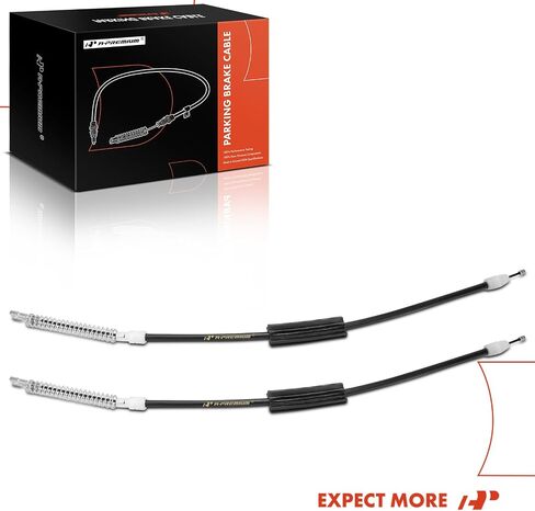 A-Premium Rear Driver and Passenger Side Parking Brake Cable Assembly Compatible with Cadillac Models: SRX 2004-2009, STS 2005-2011, 2-PC Set - Replace# 25764260, 20772270 in Saudi Arabia