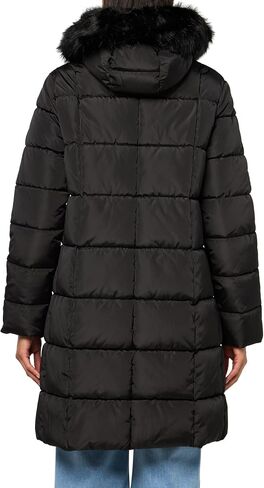 Tommy Hilfiger Women's Outerwear Heavy Weight Puffer, Black, Large in Saudi Arabia