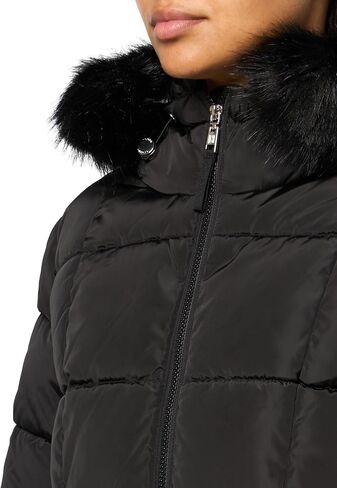 Tommy Hilfiger Women's Outerwear Heavy Weight Puffer, Black, Large in Saudi Arabia