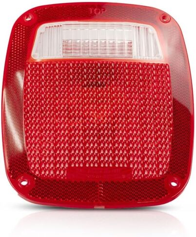 Driver or Passenger Side Tail Light Lens – Includes Gasket and Screw – Made of Plastic For 1987–2006 Wrangler fits 56006514 in Saudi Arabia