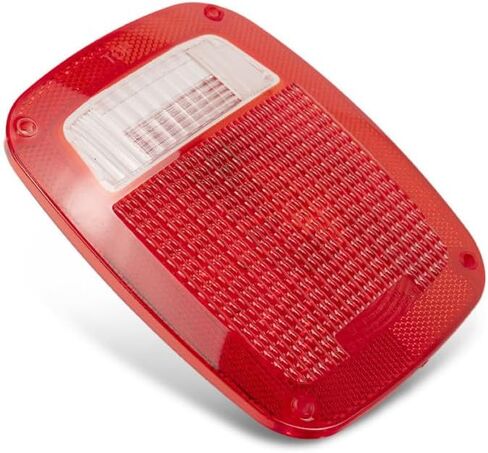 Driver or Passenger Side Tail Light Lens – Includes Gasket and Screw – Made of Plastic For 1987–2006 Wrangler fits 56006514 in Saudi Arabia