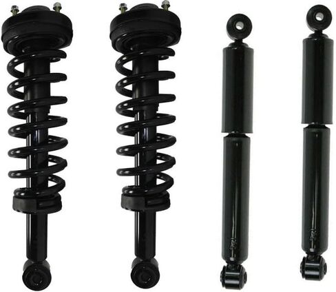 DTA 70018 مجموعة كاملة 2 دعامات أمامية كاملة مع نوابض وحوامل + 2 مجموعة صدمات خلفية 4 قطع، (2WD فقط) متوافقة مع 2004-2008 Ford F-150، 2006-2008 Lincoln Mark LT in Saudi Arabia