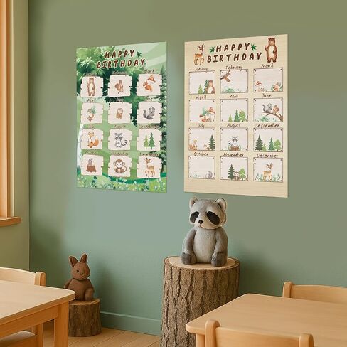 WERNNSAI 52PCS Boho Classroom Set Boho Happy Birthday Chart Calendar Decoration Rainbow Positive Bulletin Board for Home School Wall Birthday Cutouts Supplies in Saudi Arabia