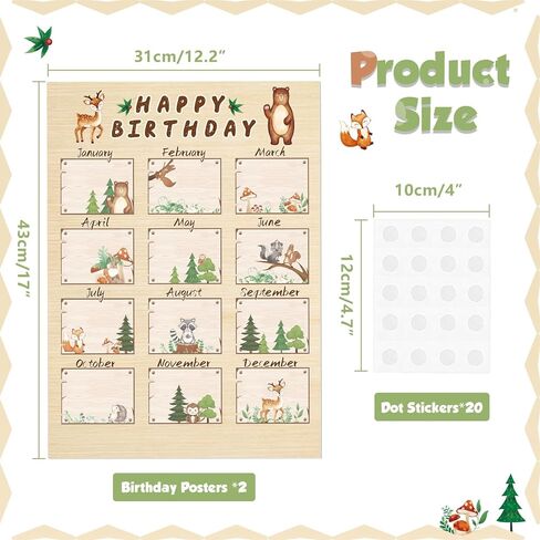 WERNNSAI 52PCS Boho Classroom Set Boho Happy Birthday Chart Calendar Decoration Rainbow Positive Bulletin Board for Home School Wall Birthday Cutouts Supplies in Saudi Arabia