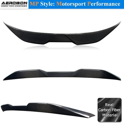 AeroBon Real Carbon Fiber Trunk Trunk متوافق مع 2019-2024 BMW 3-Series G20 Sedan G80 M3 (H Style) in Kuwait