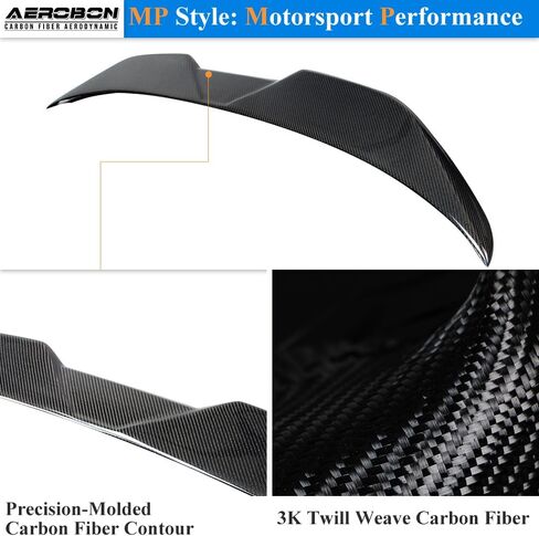 AeroBon Real Carbon Fiber Trunk Trunk متوافق مع 2019-2024 BMW 3-Series G20 Sedan G80 M3 (H Style) in Kuwait