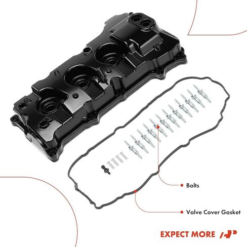 A-Premium Upgraded Aluminum Right Engine Valve Cover with Gasket & Bolts Compatible with Ford F-150 2013-2016, Transit-150/250/350/350HD, Expedition & Lincoln Navigator, 3.5L Turbo Engine Only in Saudi Arabia
