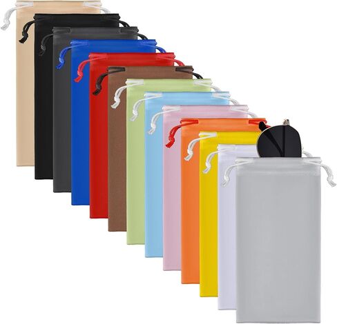 13 قطعة من النظارات الشمسية المصنوعة من الألياف الدقيقة حقيبة سفر للنظارات حافظة ناعمة برباط نظارات حقيبة تخزين لمشاهدة المجوهرات والهواتف الذكية ﻿الاتصال بالهاتف in Kuwait