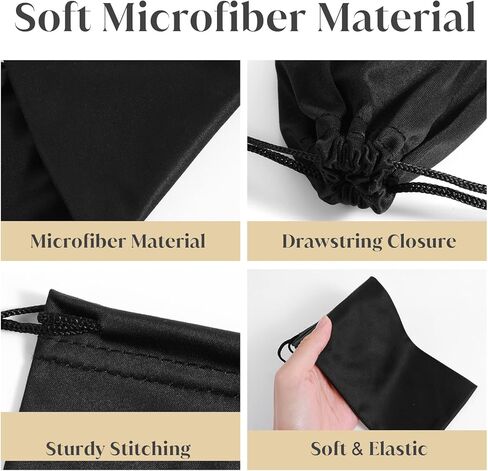 13 قطعة من النظارات الشمسية المصنوعة من الألياف الدقيقة حقيبة سفر للنظارات حافظة ناعمة برباط نظارات حقيبة تخزين لمشاهدة المجوهرات والهواتف الذكية ﻿الاتصال بالهاتف in Kuwait