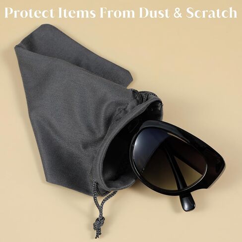 13 قطعة من النظارات الشمسية المصنوعة من الألياف الدقيقة حقيبة سفر للنظارات حافظة ناعمة برباط نظارات حقيبة تخزين لمشاهدة المجوهرات والهواتف الذكية ﻿الاتصال بالهاتف in Kuwait