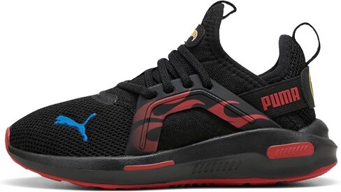 PUMA Softride Enzo Sneaker, Black-Red Fire, 12 US Unisex Little Kid in Saudi Arabia