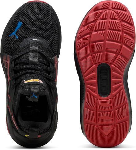 PUMA Softride Enzo Sneaker, Black-Red Fire, 12 US Unisex Little Kid in Saudi Arabia