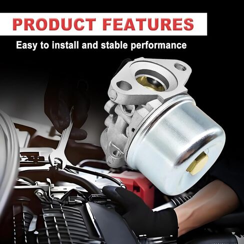 مكربن ​​799868 لمحركات Briggs & Stratton 4-7 HP (بدون اختناق) يتضمن حشية وحلقة دائرية عالية الأداء لاستبدال كربوهيدرات المحرك الصغير 694202، 693909 متوافق مع الموديلات 14111، 698444 in Kuwait