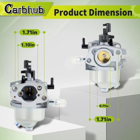 HUAYI 69731 Carburetor Fit for Harbor Freight Predator 173cc 5.5HP Engine for PowerSmart 170cc DB2321SR Lawn Mower RV170 RV170-S Push Mower Engine Carb with Spark Plug Air Filter in Saudi Arabia