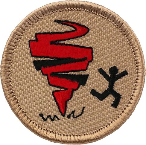 Tornado Patrol Patch - 2" Diameter Round Embroidered Patch (Sew-on) in Saudi Arabia