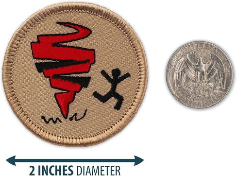 Tornado Patrol Patch - 2" Diameter Round Embroidered Patch (Sew-on) in Saudi Arabia