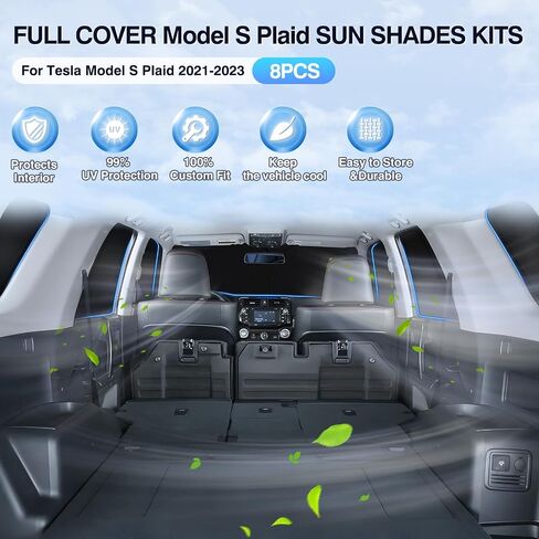 8PCS Windshield Sun Shade Kit for 2016-2021 Honda Civic 10th Gen. Full Rear&Side Window Privacy Sunshade Foldable Sun Visor Protector Blocks UV&Heat Civic Interior Accessories in Saudi Arabia