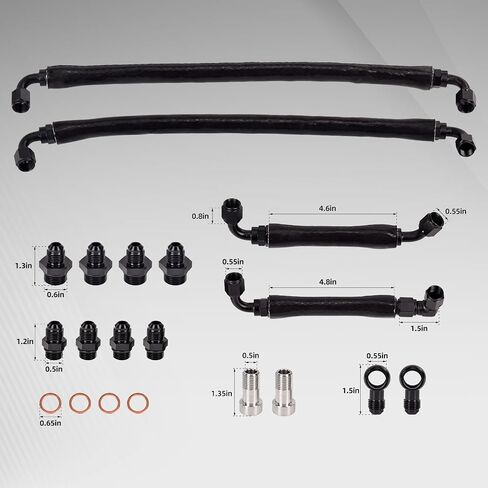 مجموعة ترقية خط التبريد للشاحن التوربيني متوافقة مع Ford F-150 3.5L 2011-2016، Expedition 2015-2017، Transit 2013-2024، for Lincoln Navigator 2015-2017 3.5L in Saudi Arabia