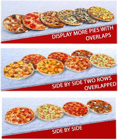 Pizza-Prop, Set of 6, Commercial Pizza Display Stand for increased sales. 0.08" Aluminum, Holds 16-24" Pans, 9.3 oz ea, Made in USA ( QT 6 Units Per Order ) in Saudi Arabia