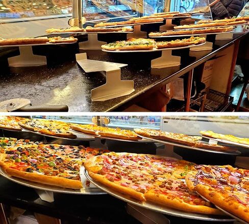 Pizza-Prop, Set of 6, Commercial Pizza Display Stand for increased sales. 0.08" Aluminum, Holds 16-24" Pans, 9.3 oz ea, Made in USA ( QT 6 Units Per Order ) in Saudi Arabia