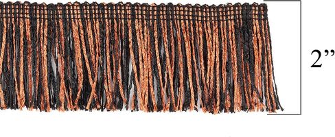 Trims by the Yard 10 Yards of 2" Glitter Chainette Fringe Trim, Christmas Multi in Saudi Arabia