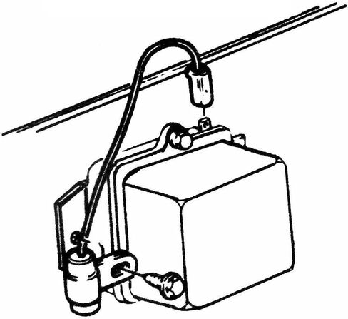Inline Tube Compatible with 1964-70 GM Voltage Regulator Radio Capacitor - Stamped with "1960957" in Saudi Arabia