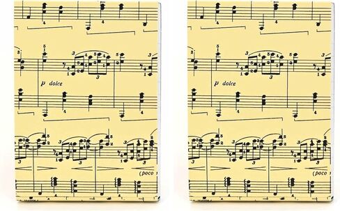 Graphique Sheet of Music Pocket Notes – Pocket Notebook with "Just a Note" Interior and Matching Sheet Music Magnetic Lid Case, 75 Full Color Pages, 3" x 4" in Saudi Arabia