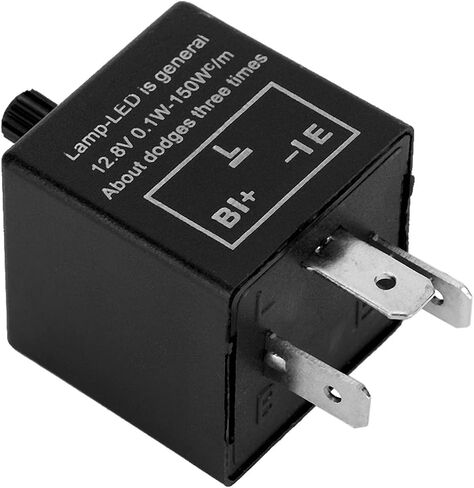 12V LED Motorcycle Turn Signal Flasher Relay, 3-Pin, 0.1W-150W, Adjustable Rate in Saudi Arabia