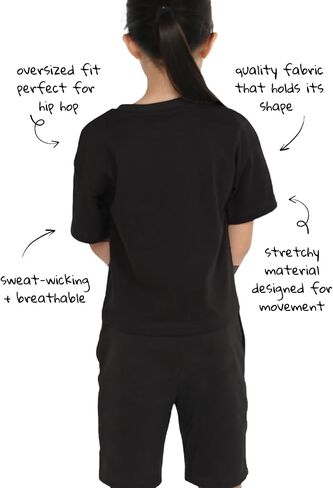 Dance Loose Fit Shirt for Kids Training Gear for Hip Hop, Jazz, Contemporary, Tap, Ballroom Unisex for Girls & Boys in Kuwait
