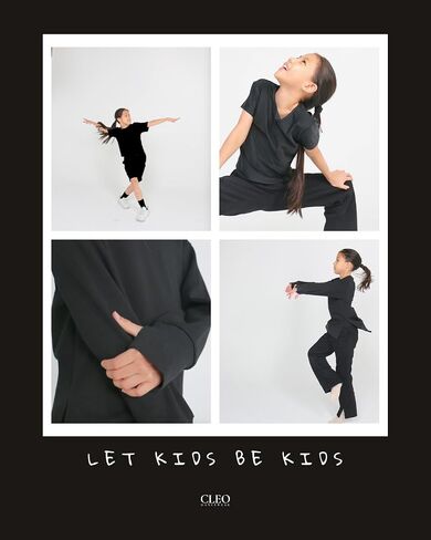 Dance Loose Fit Shirt for Kids Training Gear for Hip Hop, Jazz, Contemporary, Tap, Ballroom Unisex for Girls & Boys in Kuwait