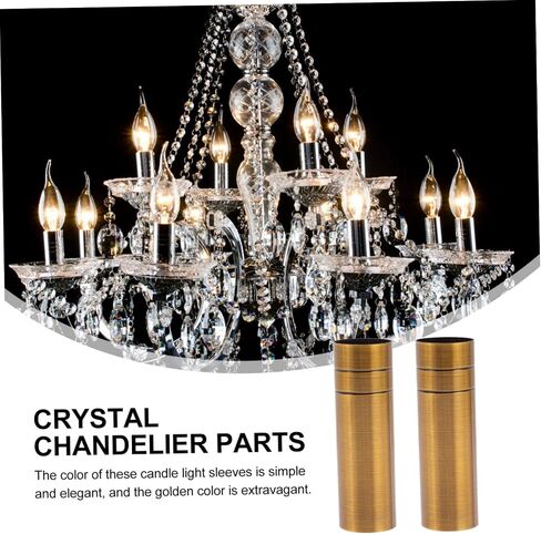 4pcs Chandelier Candle Sleeve Covers Retro Light Base Covers Easy to Install Decorative Lamp Holder for Home Lighting in Saudi Arabia