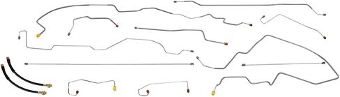 Inline Tube Compatible with 1997-03 Ford F150 4WD All Cabs and Bed Lengths Four Wheel Disc Four Wheel ABS Complete Brake Line Kit 11pc, Stainless in Saudi Arabia