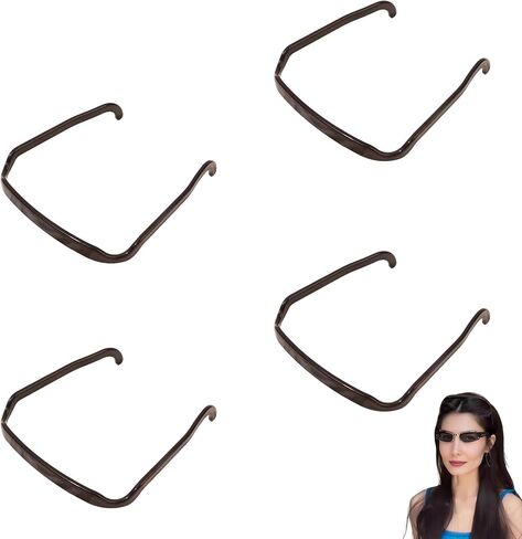4 PCS Square Invisible Headband for Women Square Headbands Fits Like Sunglasses Comfort Fit Hair Accessories for Workout Yoga and Daily Use in Saudi Arabia