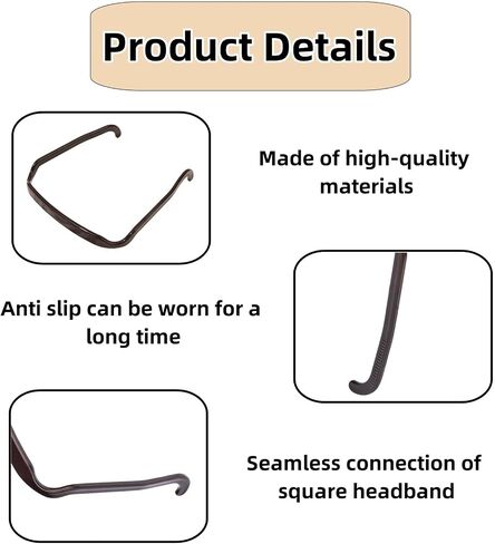 4 PCS Square Invisible Headband for Women Square Headbands Fits Like Sunglasses Comfort Fit Hair Accessories for Workout Yoga and Daily Use in Saudi Arabia