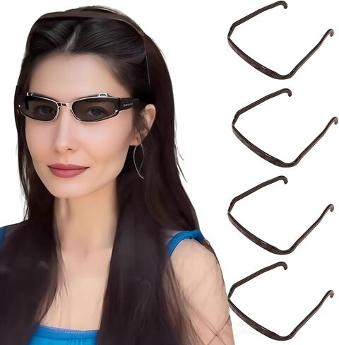 4 PCS Square Invisible Headband for Women Square Headbands Fits Like Sunglasses Comfort Fit Hair Accessories for Workout Yoga and Daily Use in Saudi Arabia