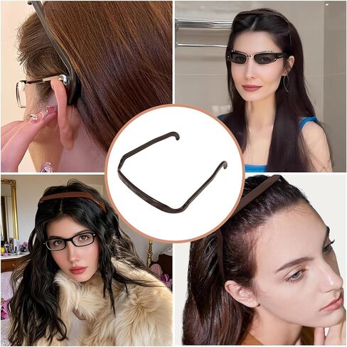 4 PCS Square Invisible Headband for Women Square Headbands Fits Like Sunglasses Comfort Fit Hair Accessories for Workout Yoga and Daily Use in Saudi Arabia
