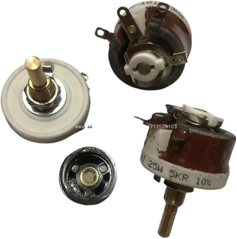 1pc 25W 50W BC1-50W BC1-25W BC1 High Power Wirewound Potentiometer, Rotary Rheostat, Disk Ceramic Variable Resistor(10R,50W) in Saudi Arabia