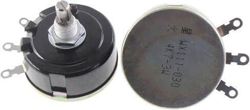 1Pcs WX111 WX030 3W single-turn wirewound potentiometer Sliding rheostat Adjustable resistance,Rotate, Knob switch(3.3K Ohm) in Saudi Arabia