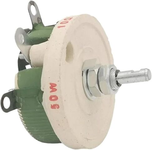 1pc 50 W 10 OHM High Power Wirewound Potentiometer, Variable Widerstand, Rheostat, 50 Watt. in Saudi Arabia